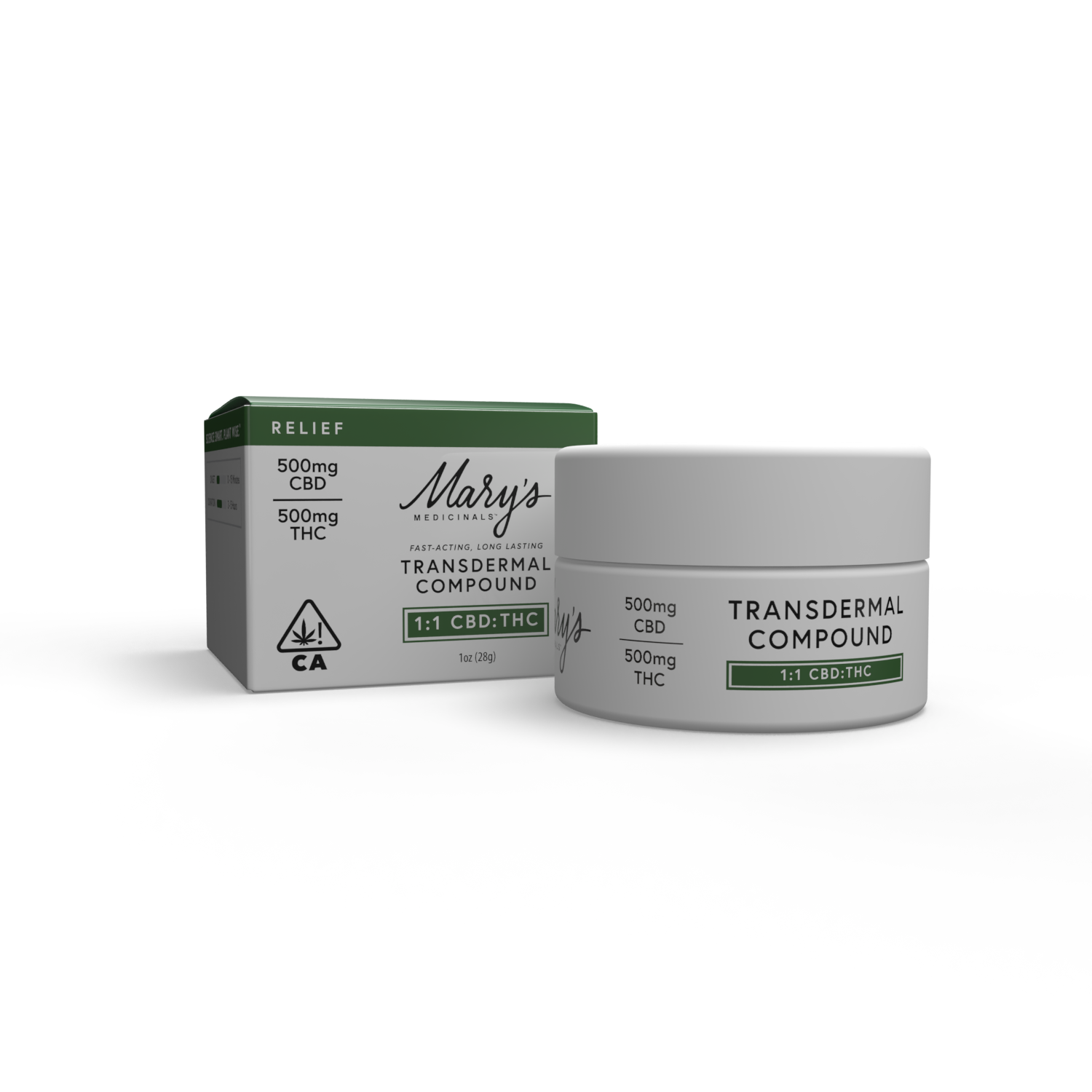 Mary's Medicinals - 1:1 Transdermal Compound - 1oz/500mg