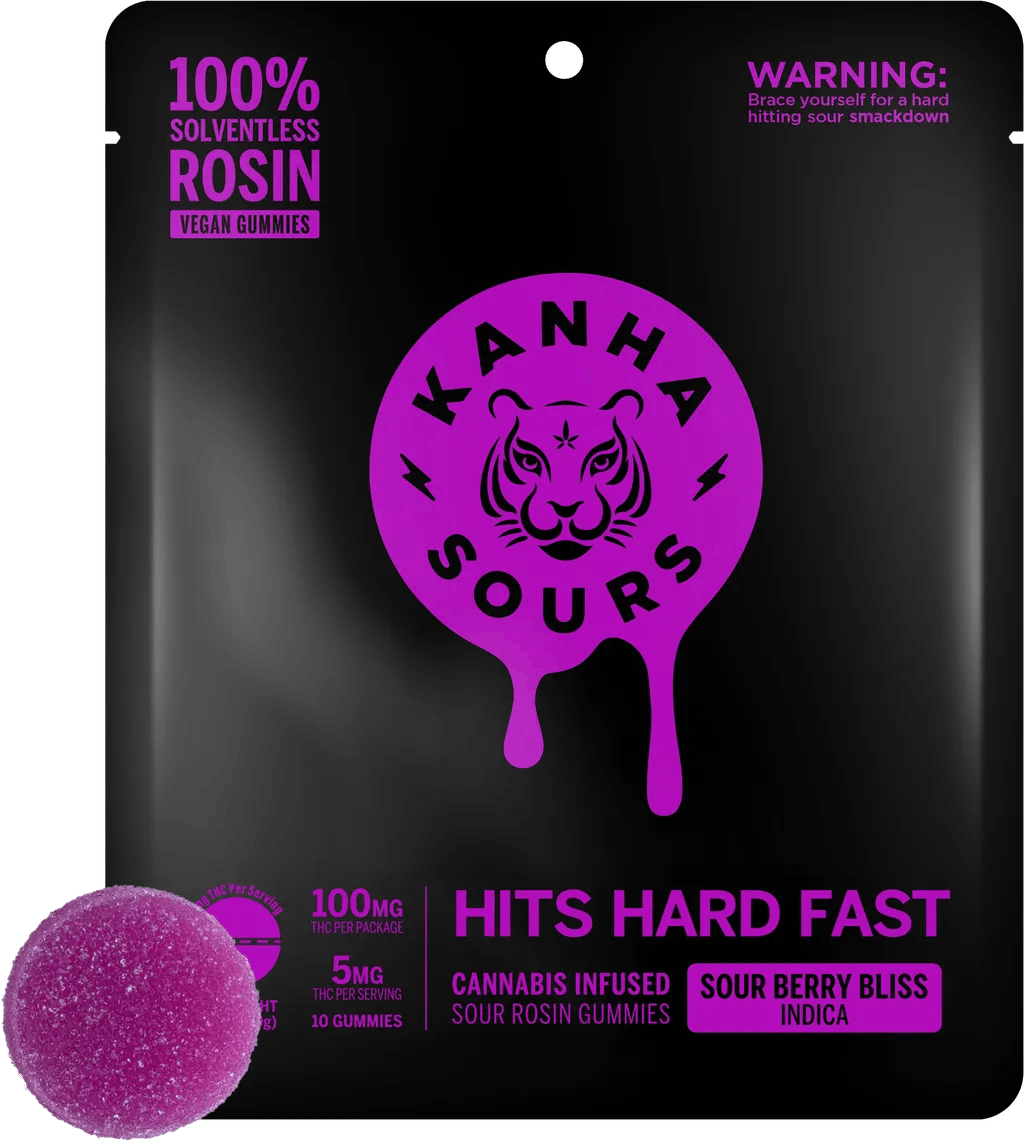 Sour Berry Bliss Live Rosin Gummies | 100mg - Kanha