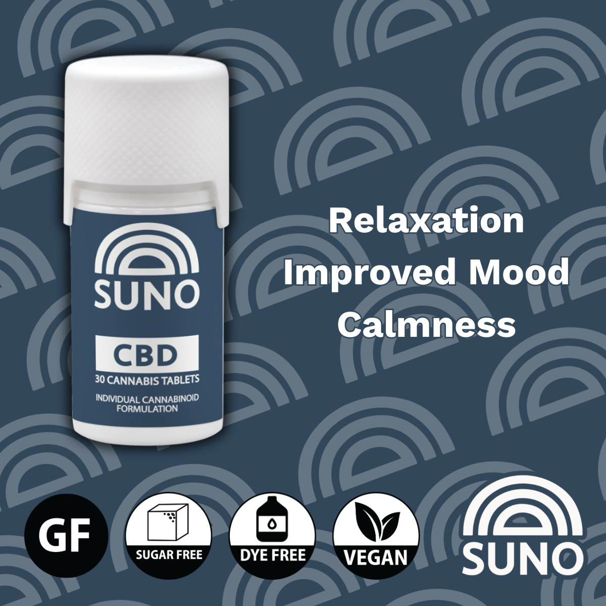 SUNO CBD Tablets – 1500mg (30 count)