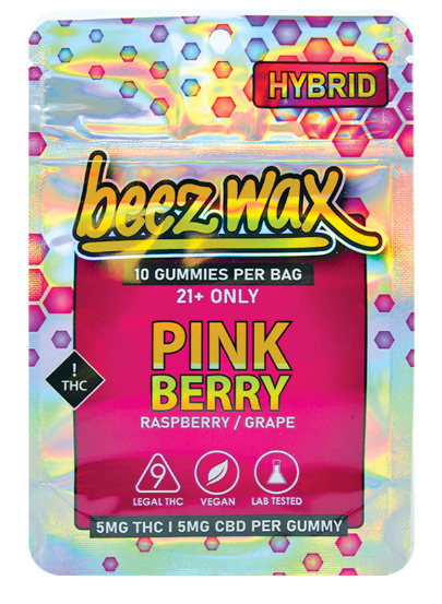 Feel The Buzz Pink Berry Hybrid Gummies