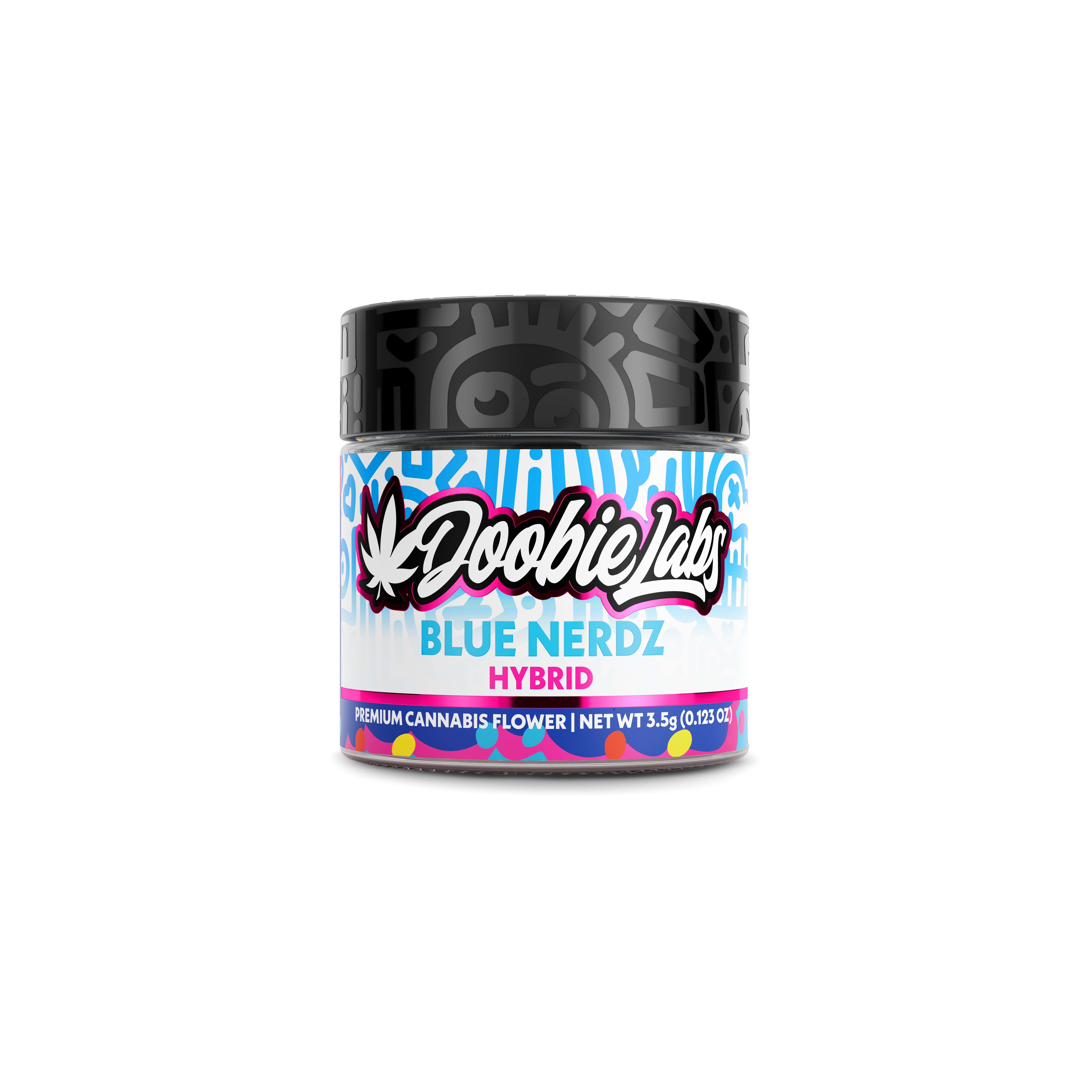 Doobie Labs | Flower | Jar | Blue Nerdz | 3.5g | Hybrid | THC 28.48%