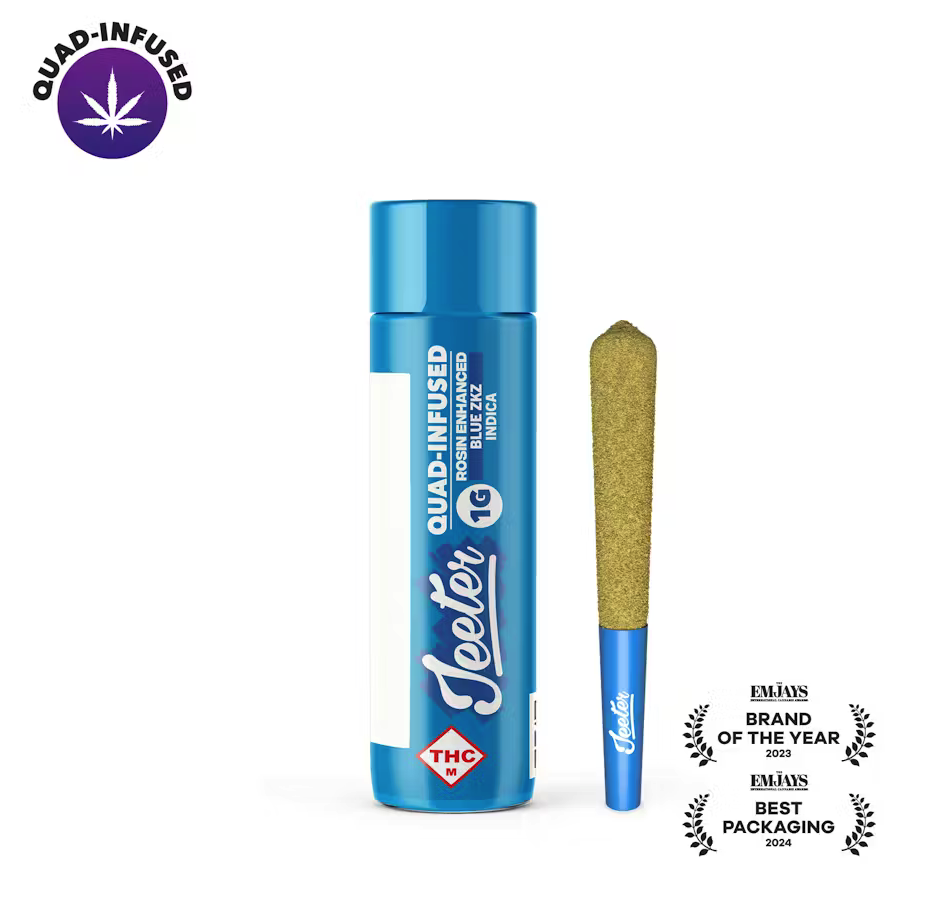 Blue ZKZ Quad-Infused Preroll