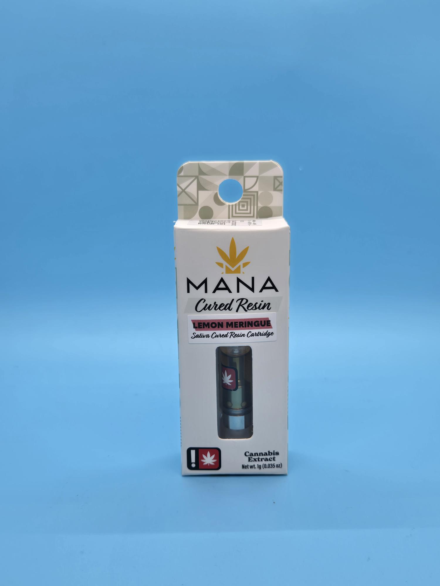MANA - VAPE - CURED RESIN - 1G - SATIVA - LEMON MERINGUE