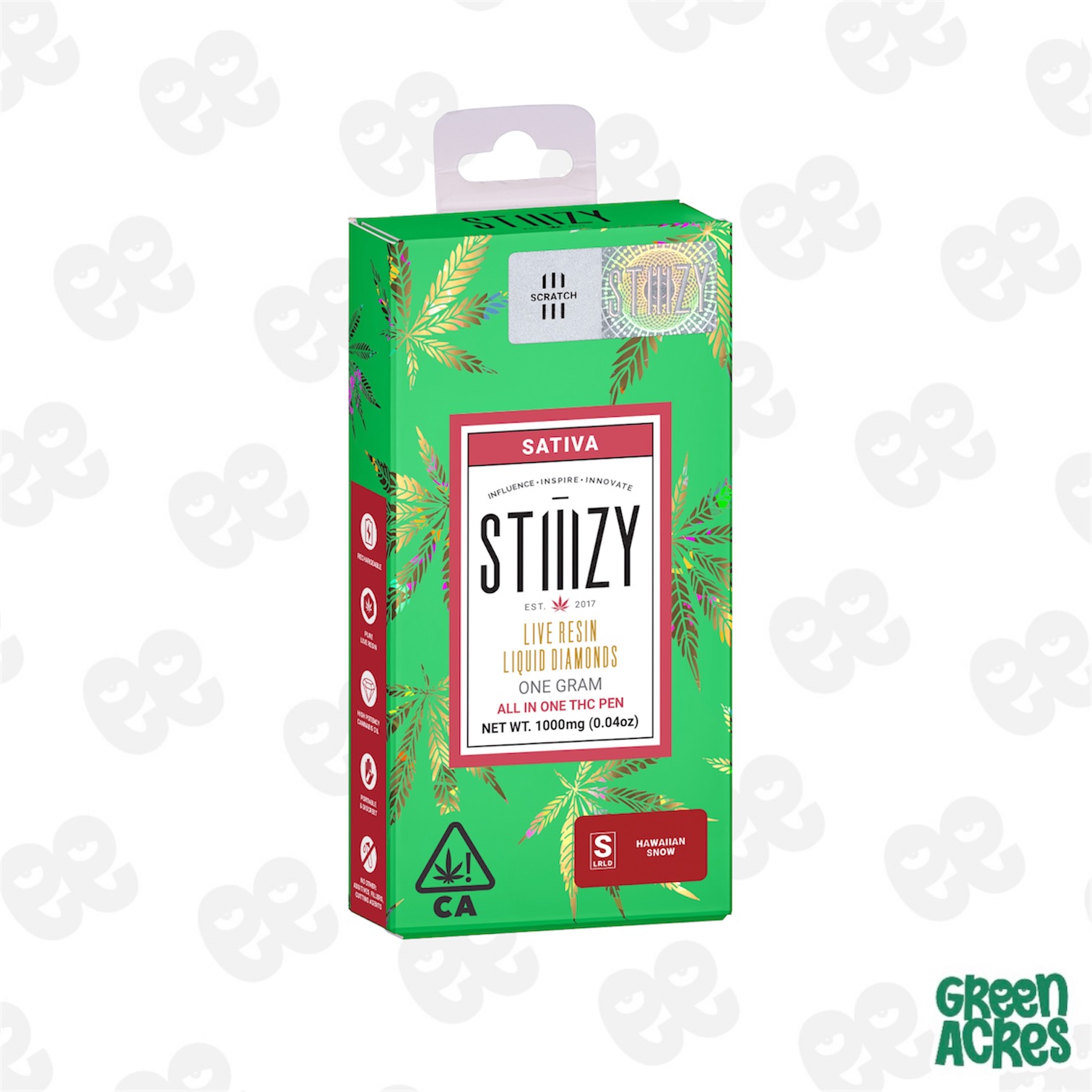 Hawaiian Snow 1G Liquid Diamond Disposable!