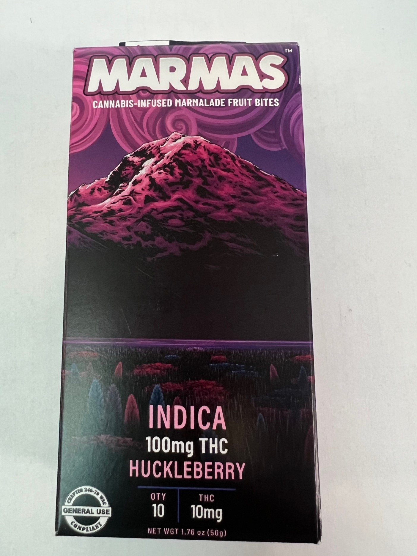 Marmas Huckleberry |Indica| 100mg 10pk Gummies