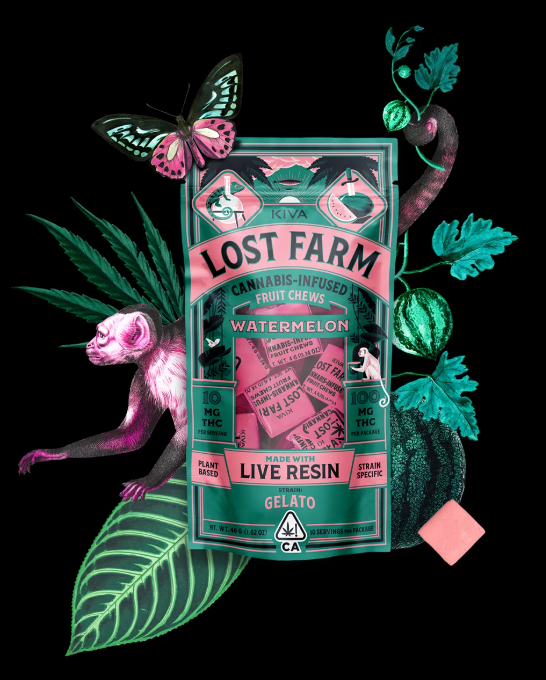Lost Farm | Watermelon Chews | Gelato | Live Resin | 100mg