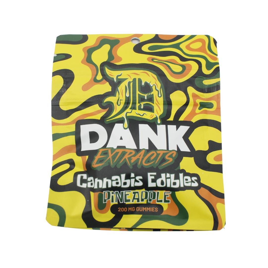 Dank Extracts - Pineapple - 200mg Gummies (4x50mg)
