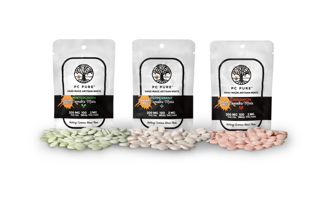 PC Pure: Cinnamon Sugar Free 200MG Mints (2MG x 100)