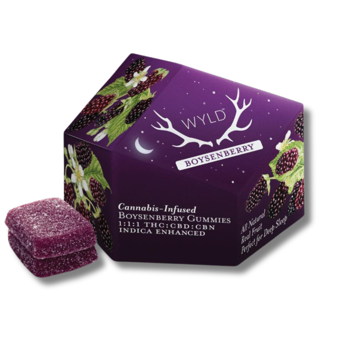Wyld: 1:1:1 Boysenberry 10pk CBD/CBN/THC