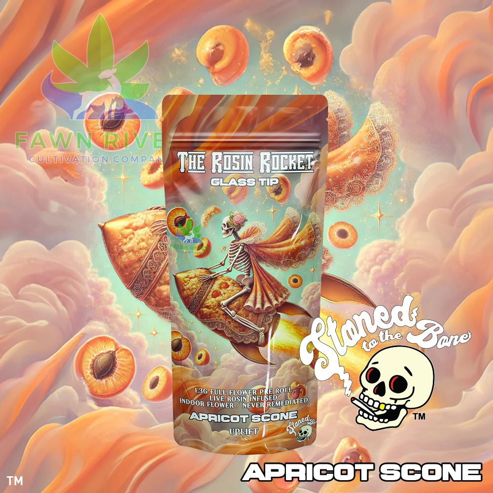 1.3g Live Rosin Infused Preroll - Apricot Scone