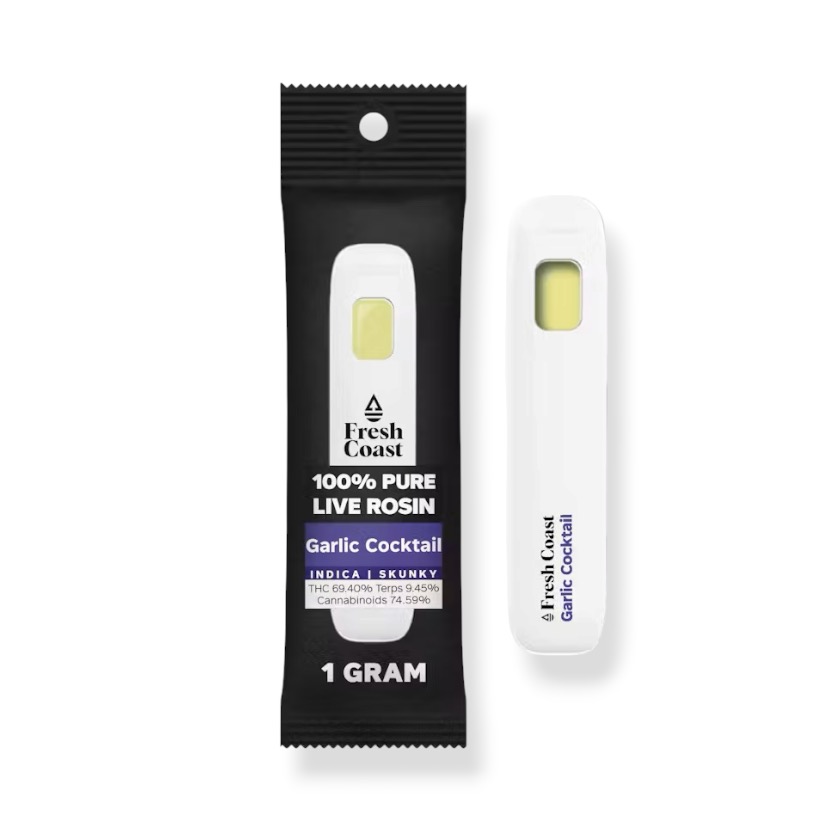 Fresh Coast - 1g Live Rosin Disposable Vape - Garlic Cocktail