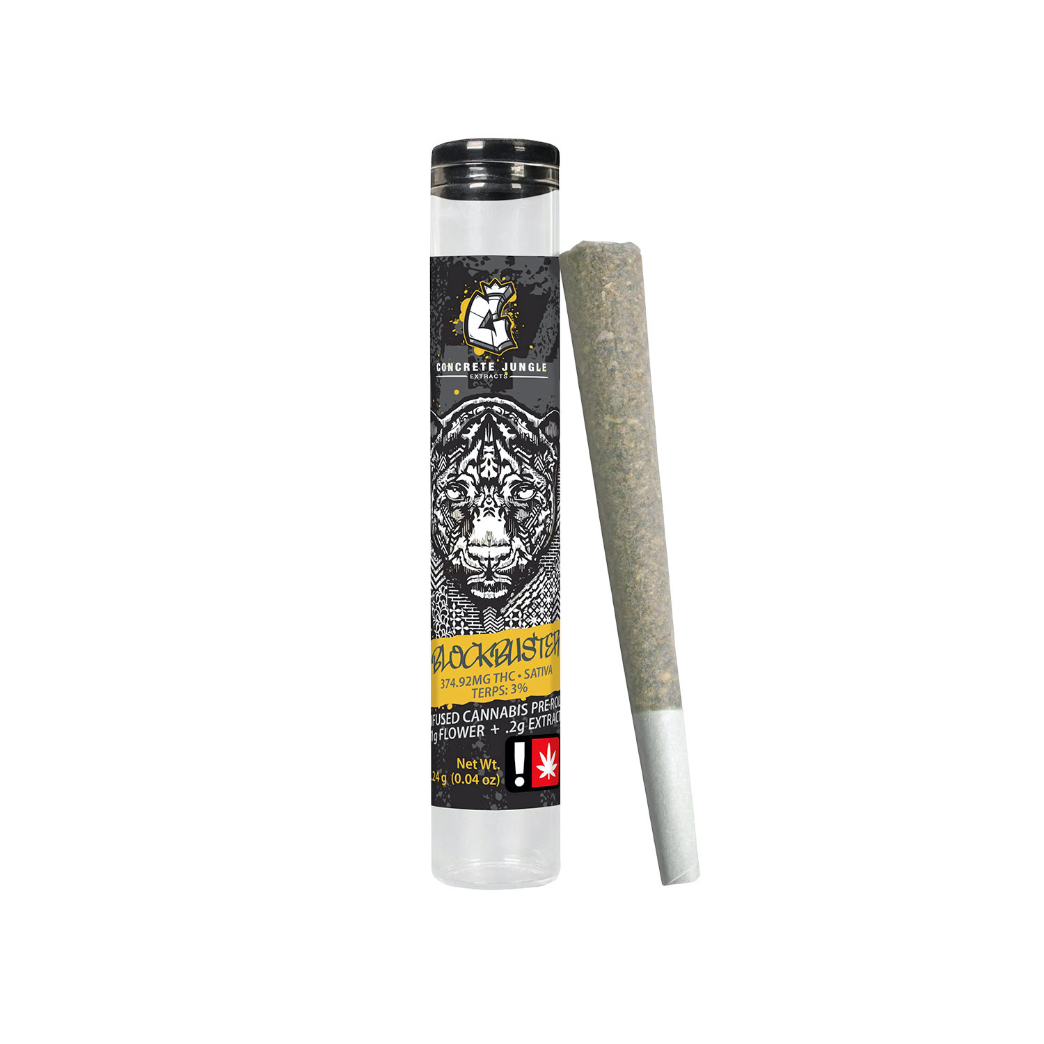 BLOCKBUSTER - INFUSED PREROLL - 1G - HYBRID - DOSI x VANILLA GORILLA x KUSH MINTZ