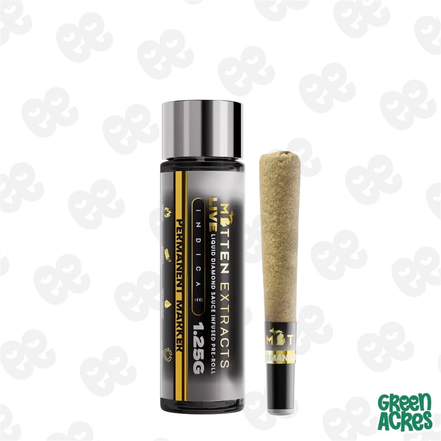 Mitten Extracts: Permanent Marker 1.25G Live Sauce Infused Preroll