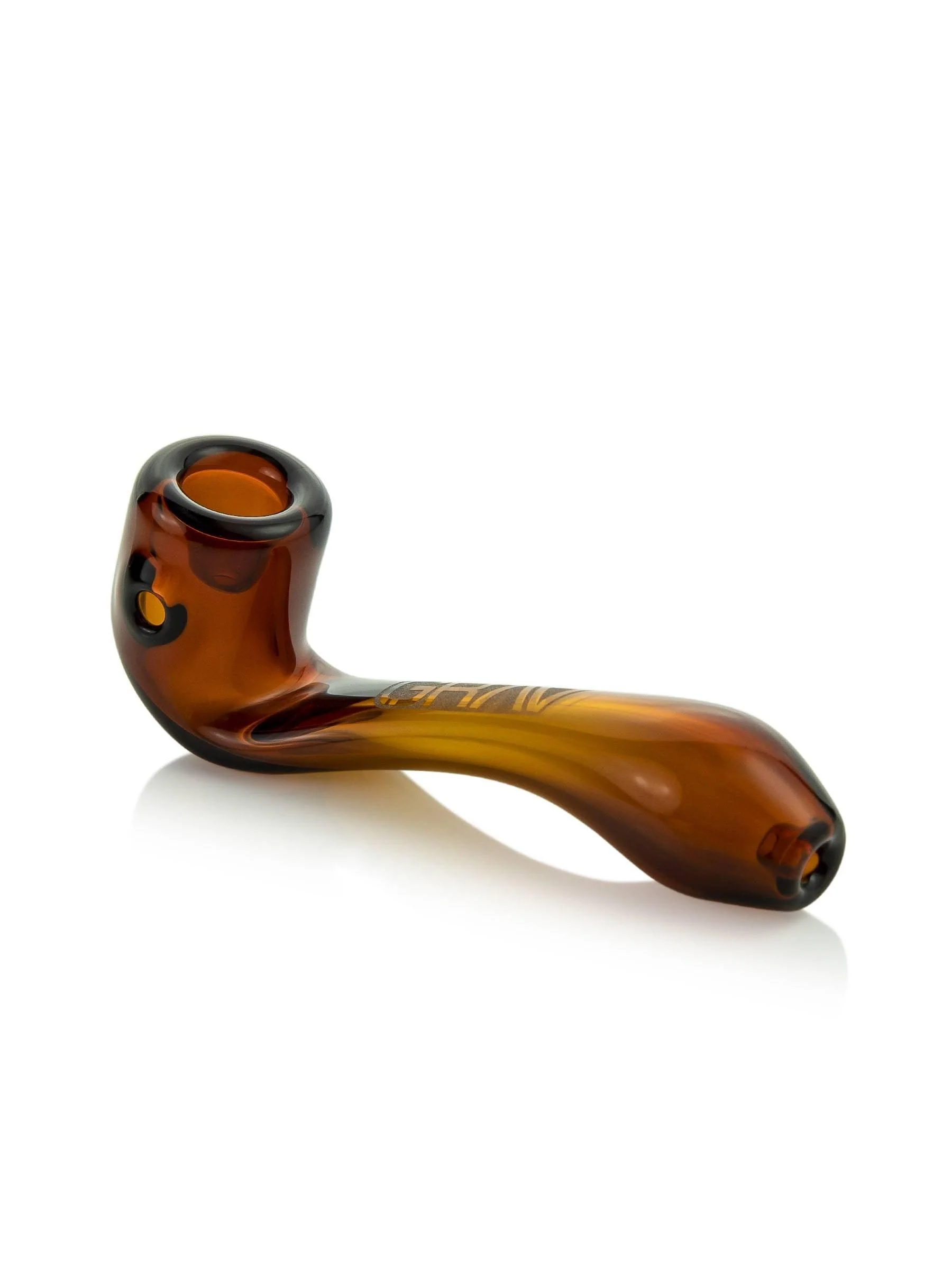 GRAV - Mini Classic Sherlock Hand Pipe (4in) - Amber