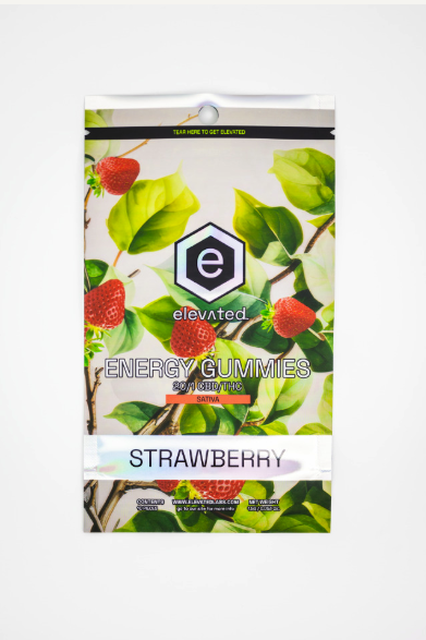 Elevated Rare Gummies-Strawberry Energy (S)-10mg 20:1 CBD:THC