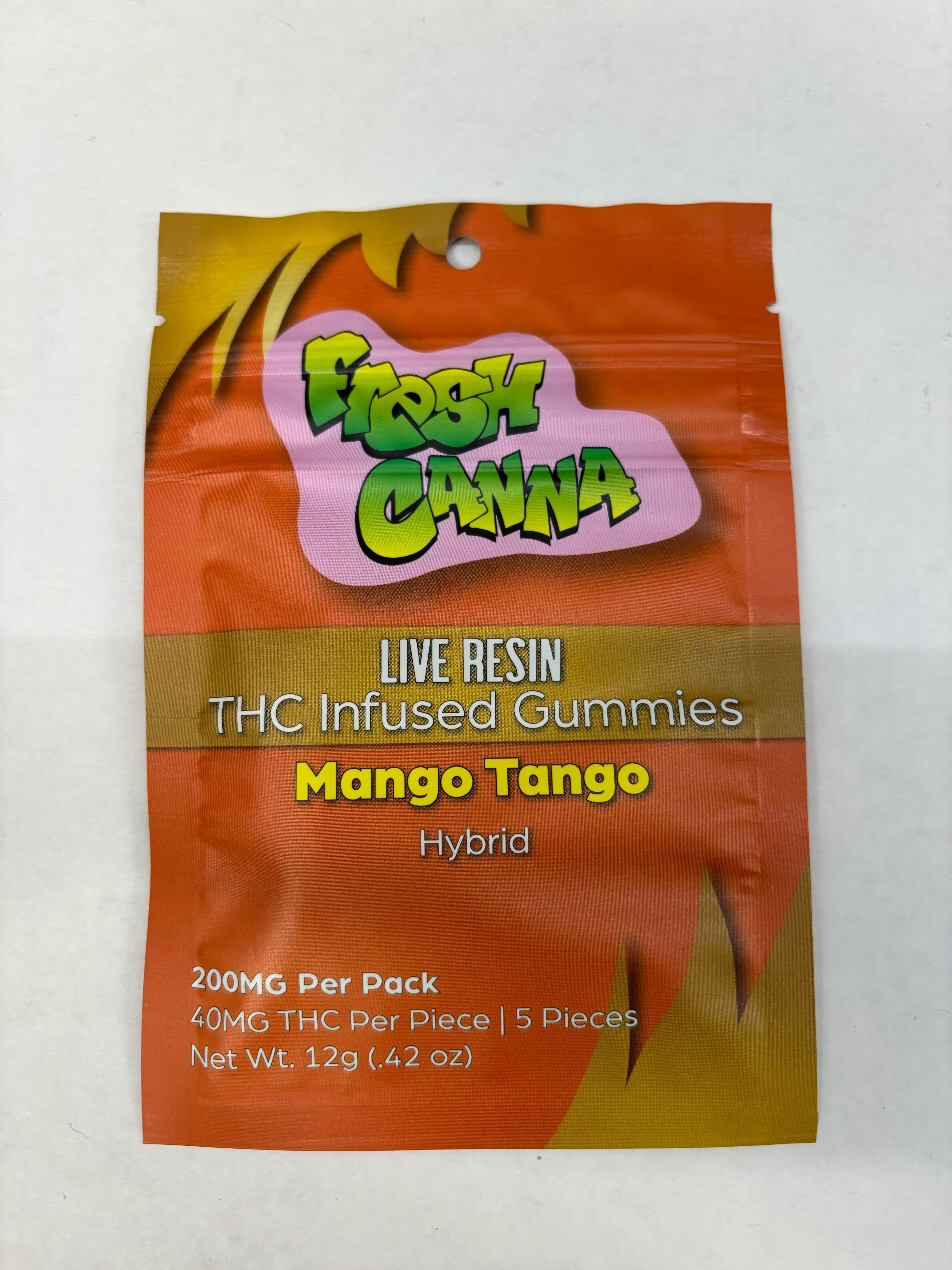 Fresh Canna - Mango Tango - 200mg Live Resin Gummies