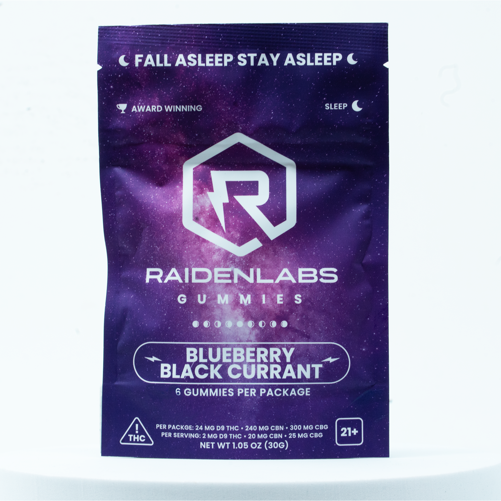 SLEEP Gummies - Blueberry Black Currant - 24mg THC / 240mg CBN / 300mg CBG