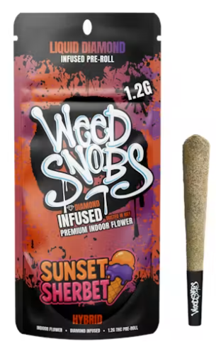 Infused Pre-Roll | Sunset Sherbet | 1.2g | Weed Snobs