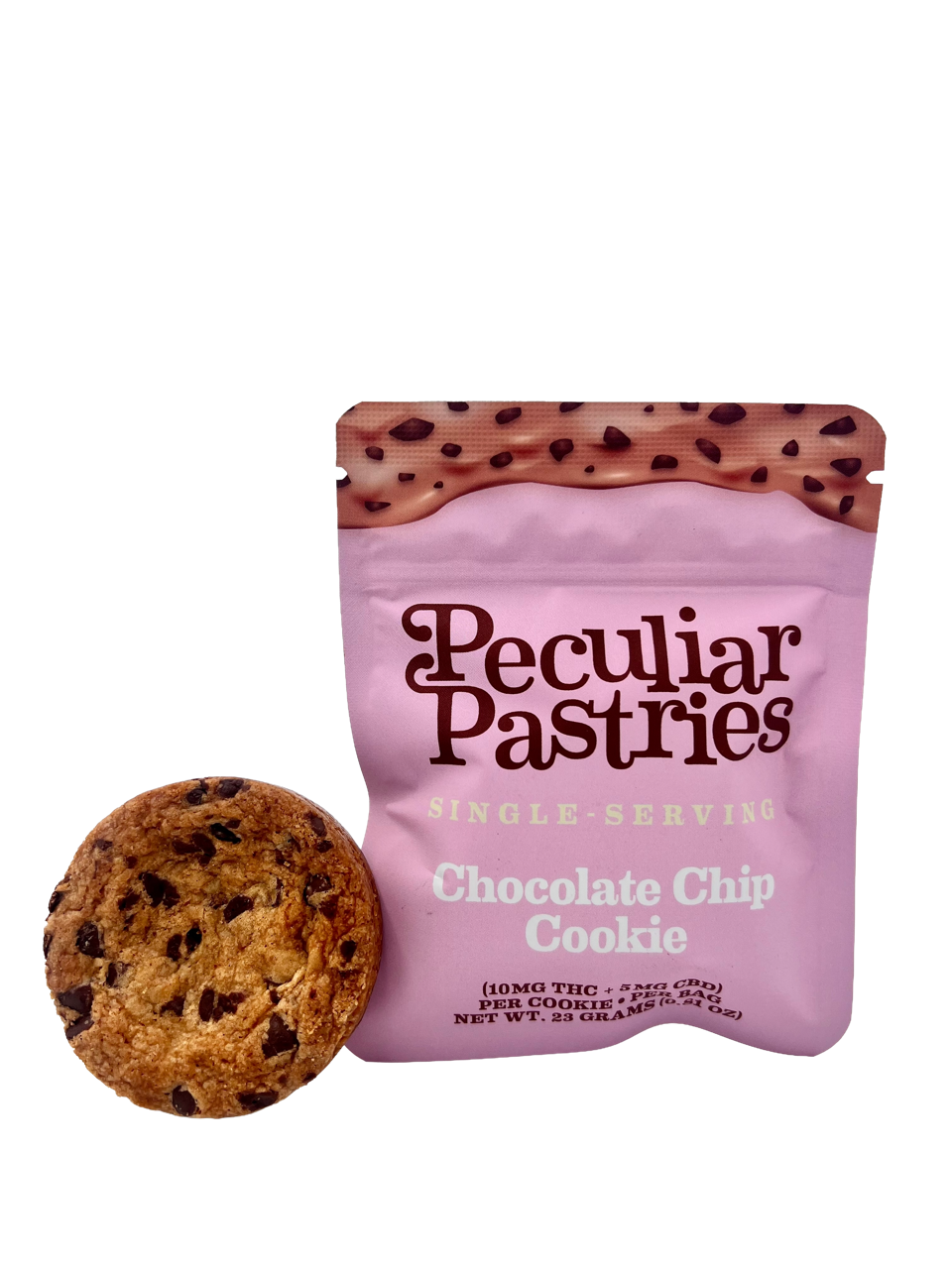 Single Serve Cookie | Chocolate Chip | 10mgmg CBD | Peculiar Pastries