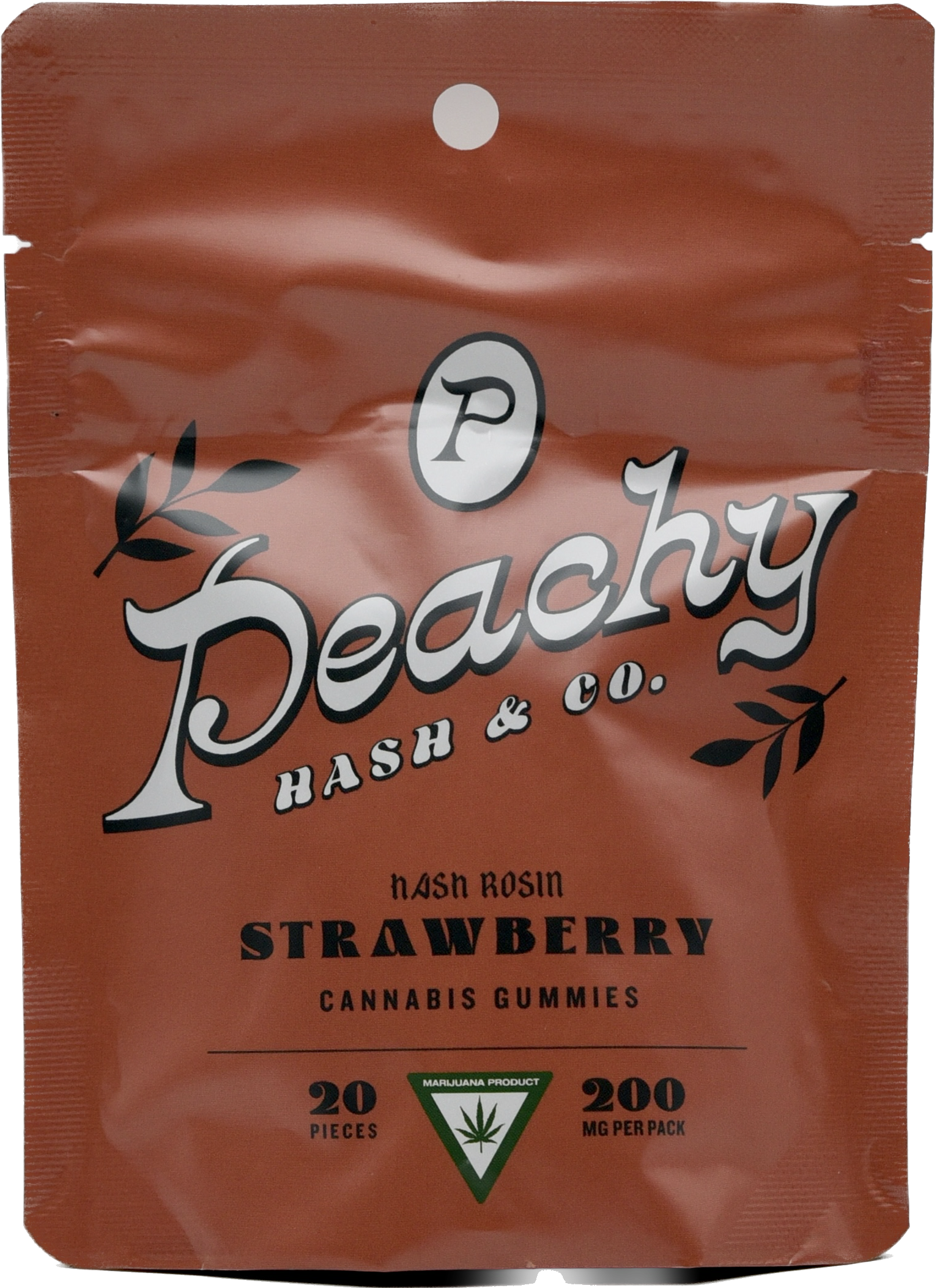 Strawberry Hash Rosin Gummies 200mg