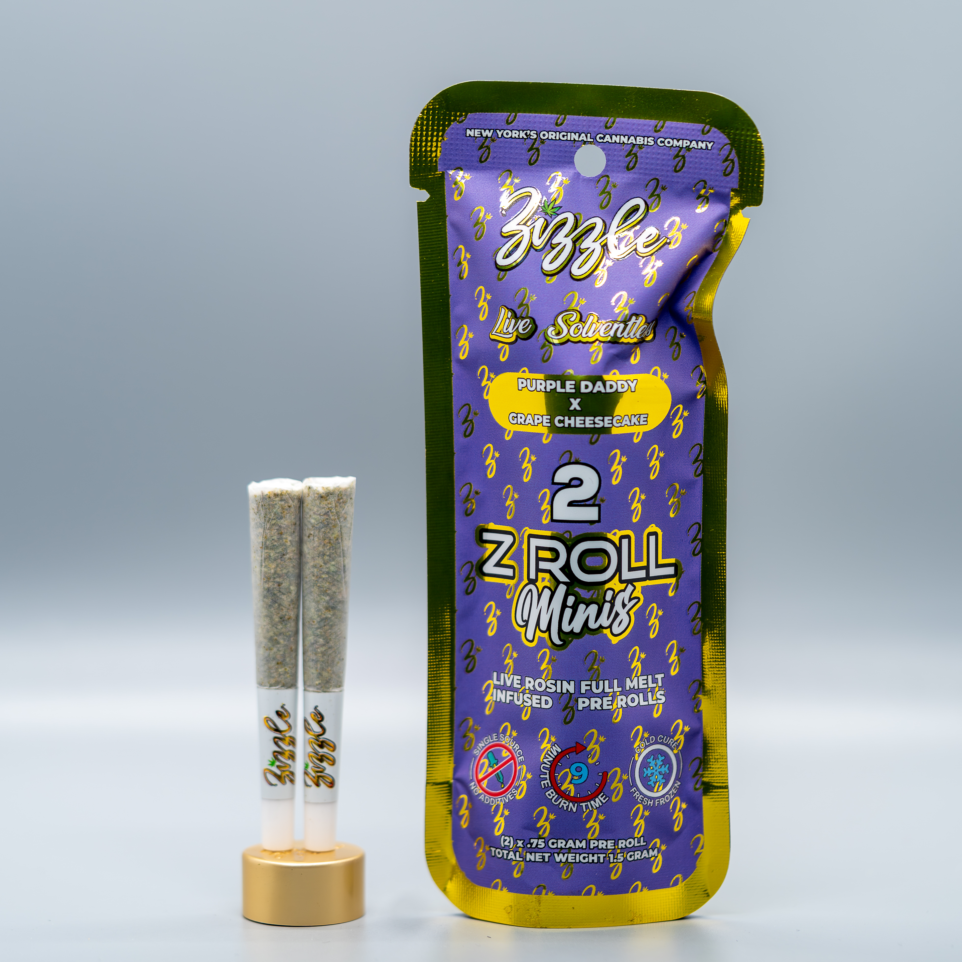 PURPLE DADDY X GRAPE CHEESECAKE - FULL MELT INFUSED PREROLL 2PK