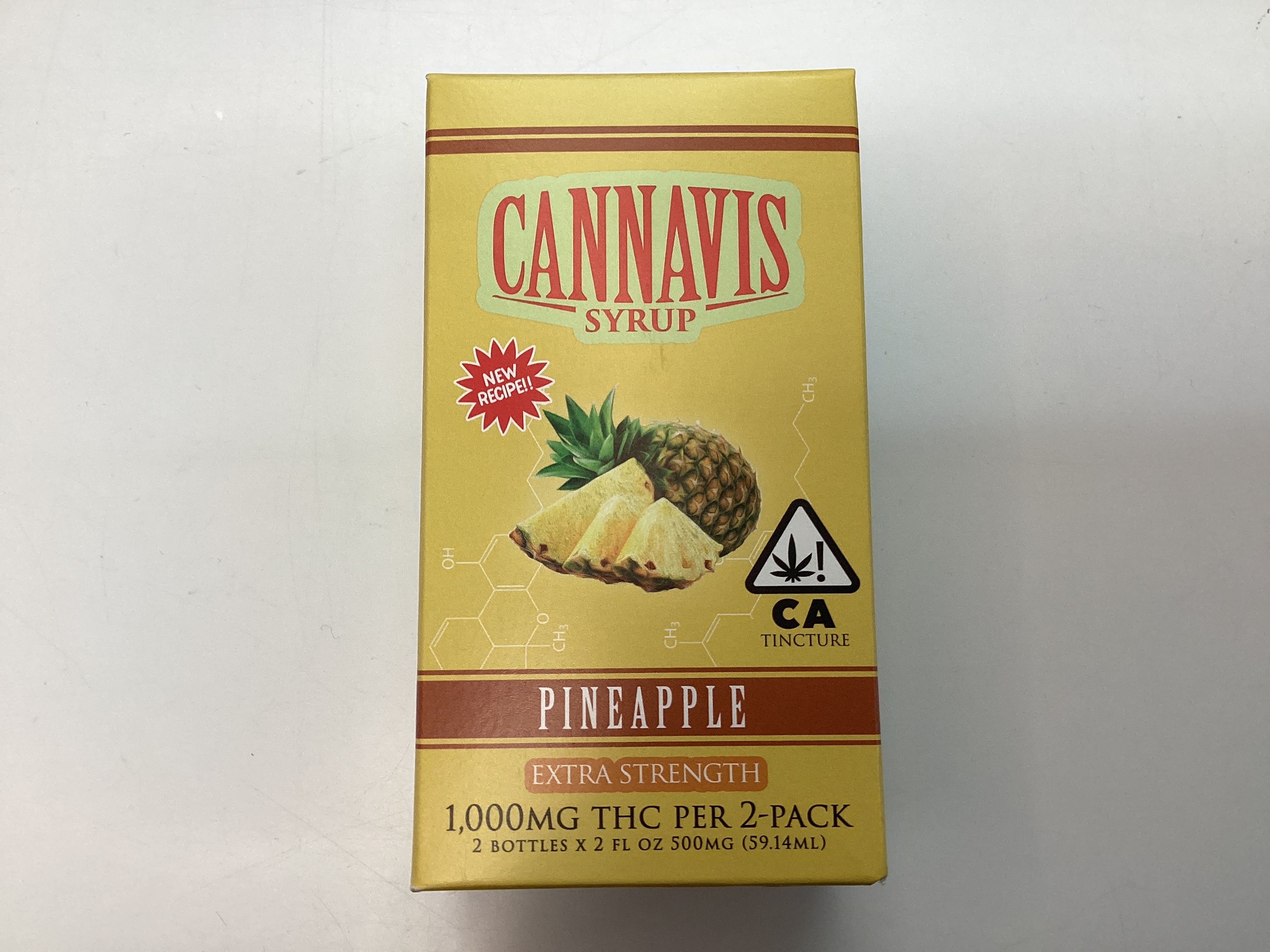 TINCTURE - (SYRUP) - 1000 MG - EXTRA STRENGTH - 2 PACK - PINEAPPLE