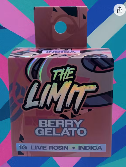 The Limit | Berry Gelato | Hash Rosin Concentrate | 1g | Indica