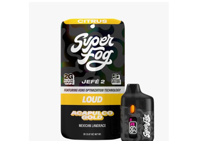 Mfused Super Fog - Acapulco Gold ( Loud Jefe 2 ) Live Resin Disposable Vape - 2g