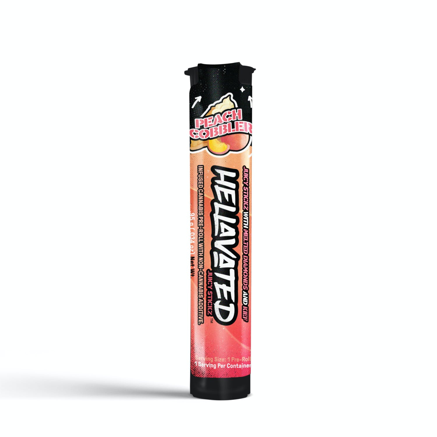 Peach Cobbler Juicy Stickz Infused Pre-Roll | 0.75g