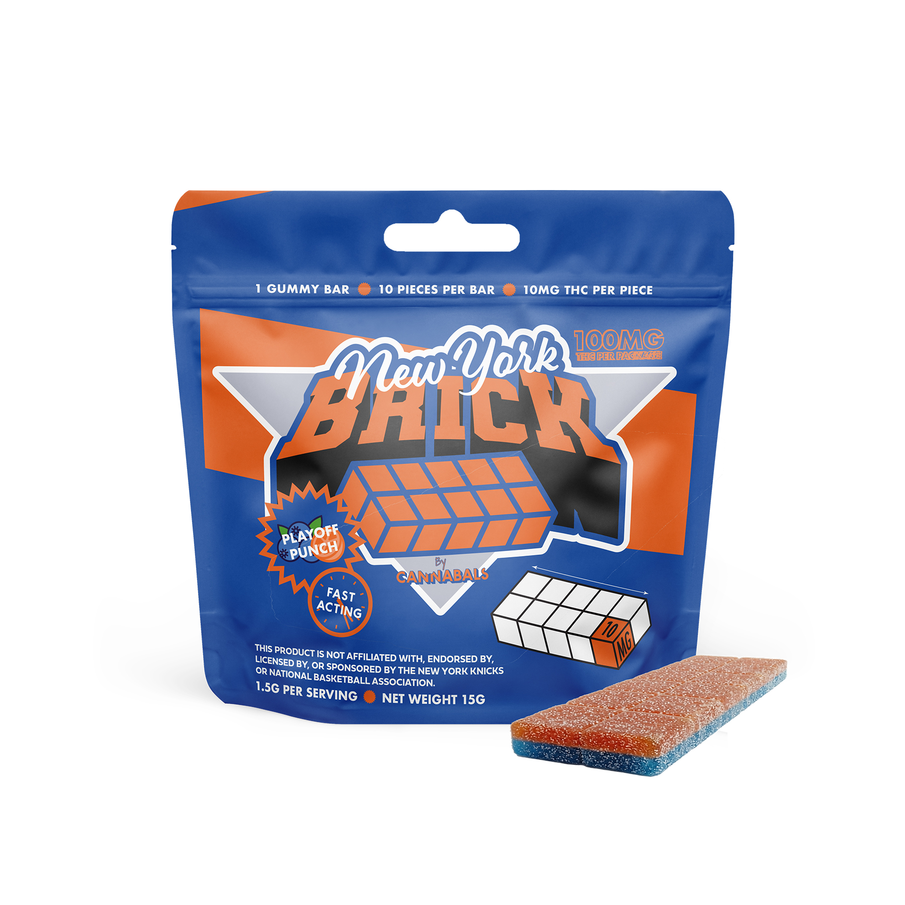 Cannabals | Gummy Brick | 100mg | Playoff Punch at Cloud 914
