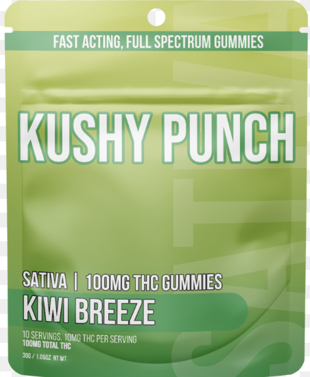 Kushy Punch - Gummies - Kiwi Breeze (S) (100mg)