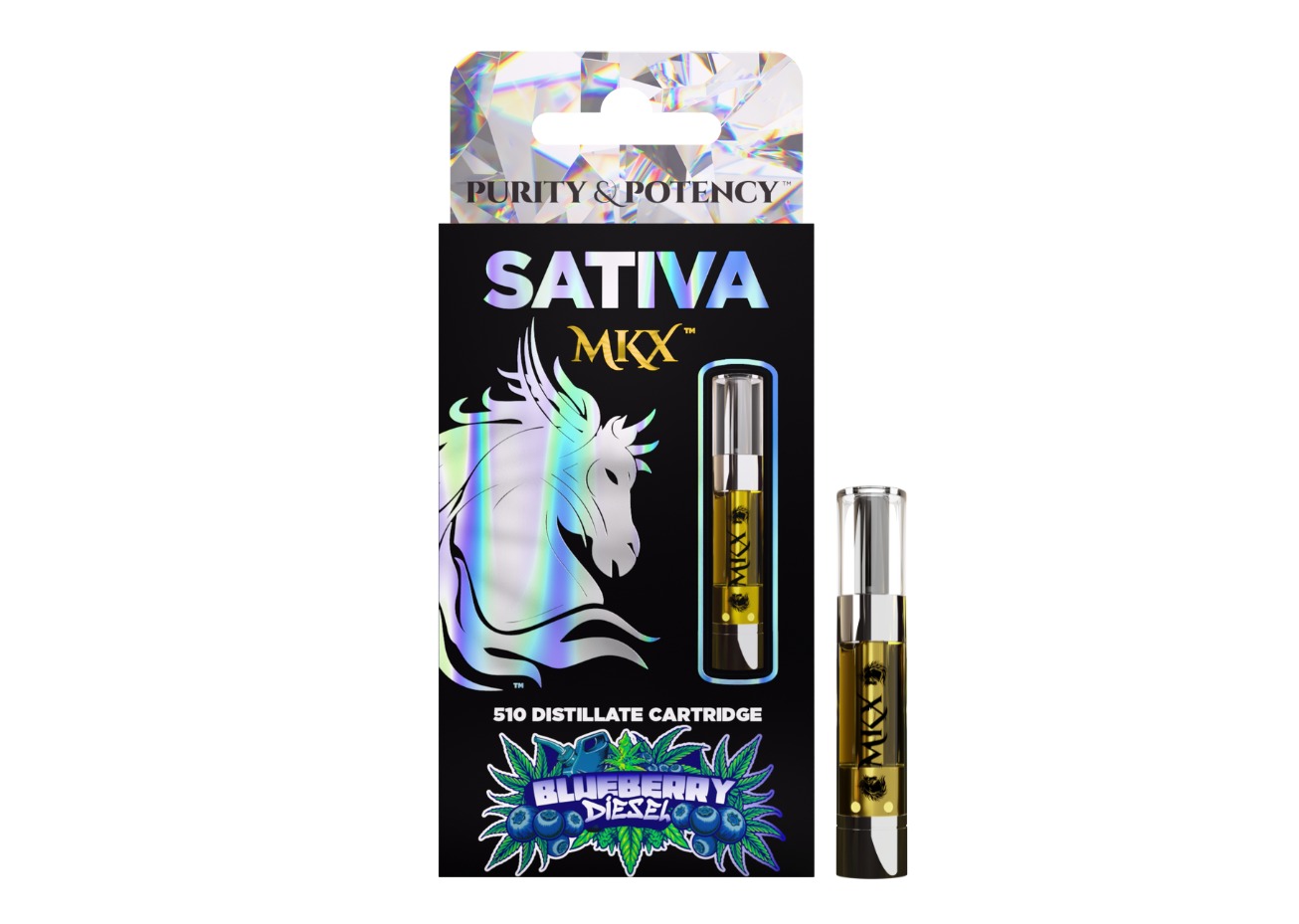MKX 1 Gram 510 Thread Carts - Blueberry Diesel (Sativa)