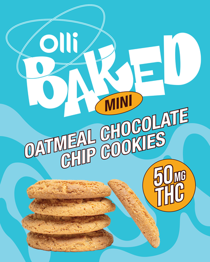 Mini Oatmeal Chocolate Chip Cookies 50 THC