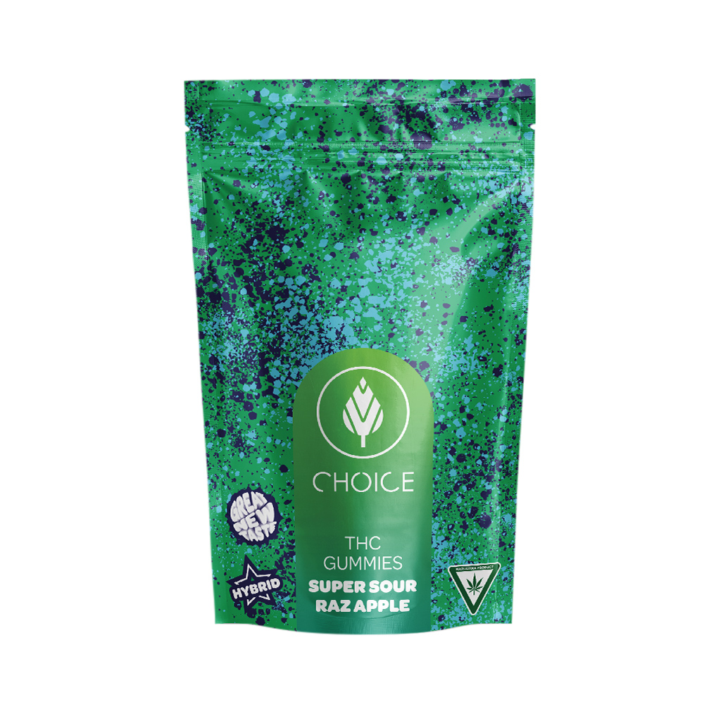 Chews - Super Sour Razz Apple (Hybird) 100mg