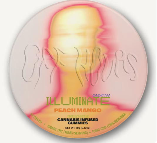 Off Hours | Illuminate Peach Mango 100mgTHC20mgCBG | 10pk