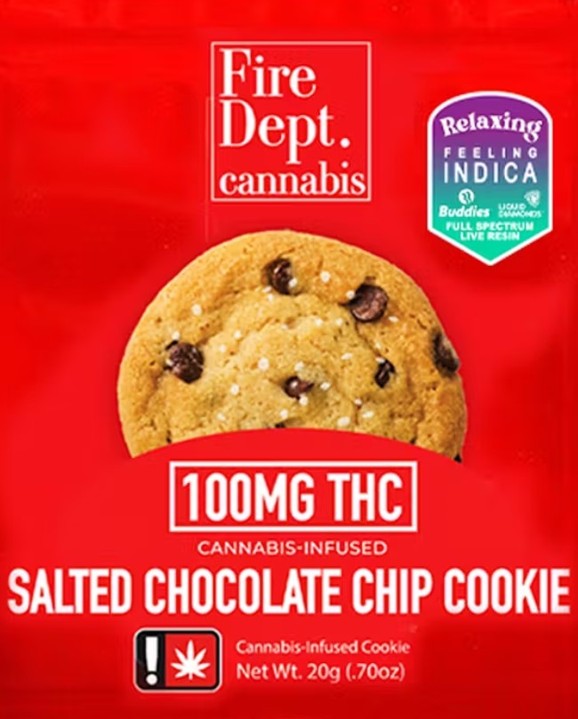 100mg Chocolate Chip Indica - Cookie - Fire Dept.