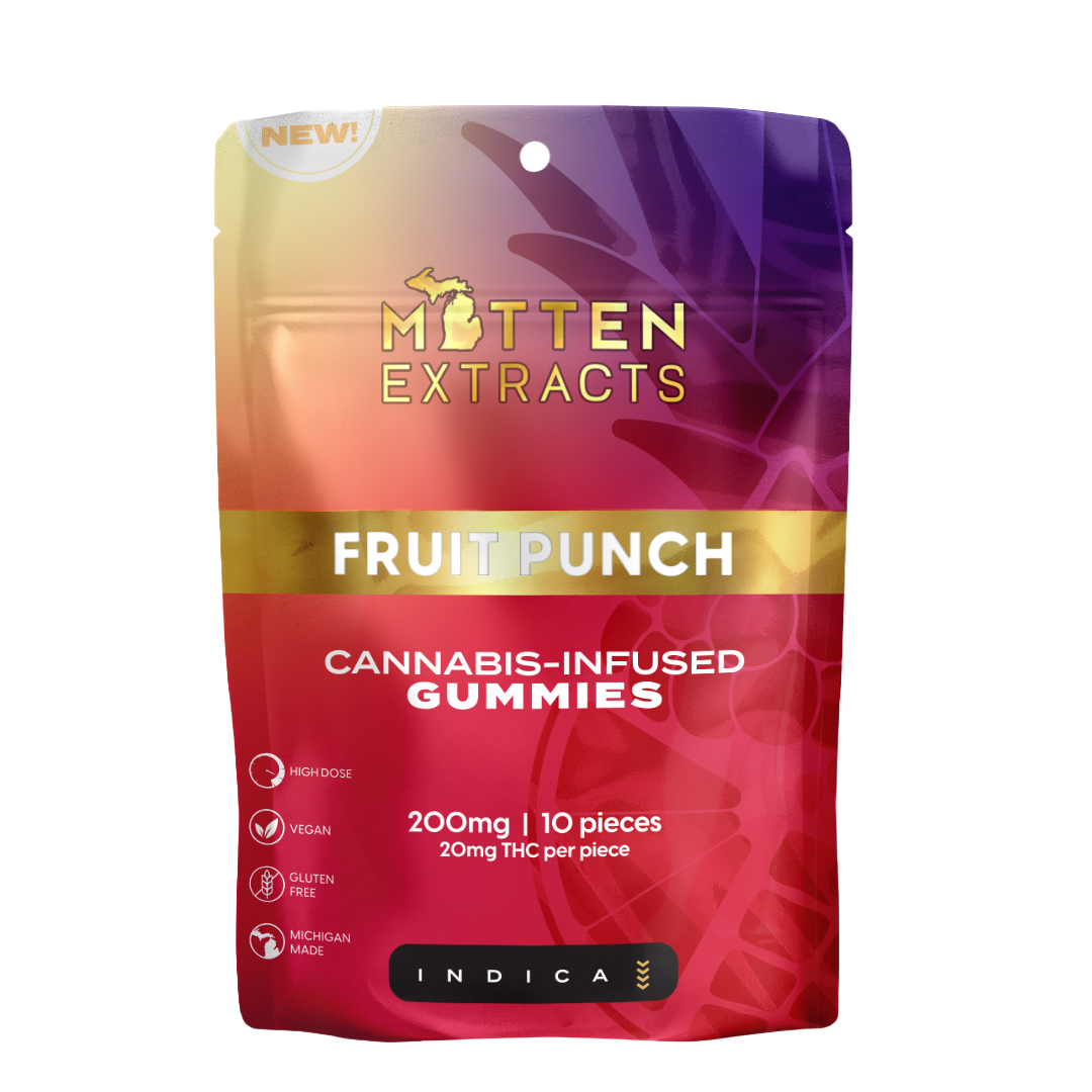 Fruit Punch Gummies 200mg (10 Pack)