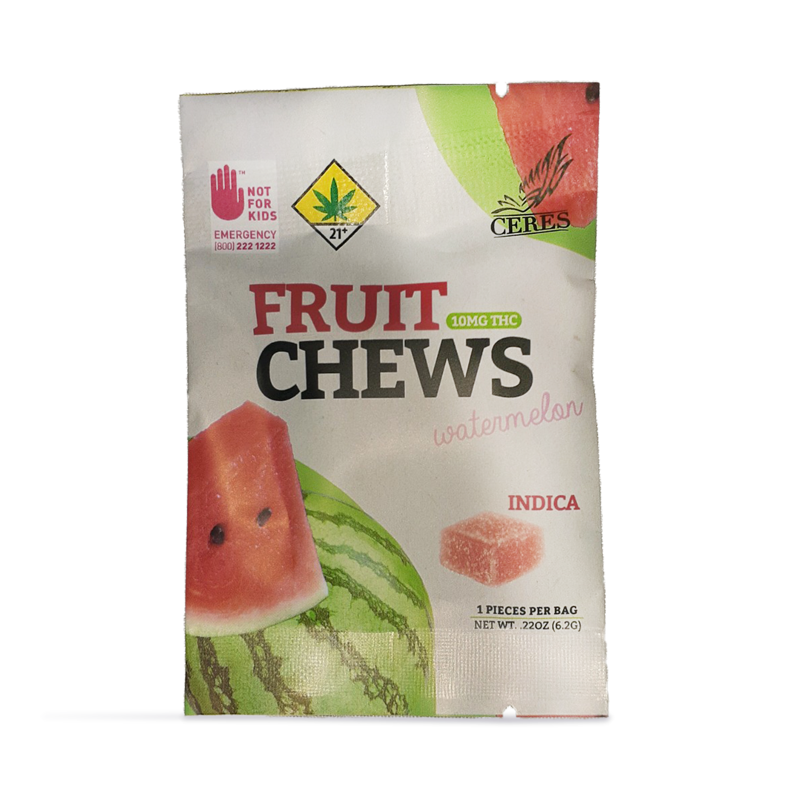 Watermelon Indica Fruit Chew | 10mg