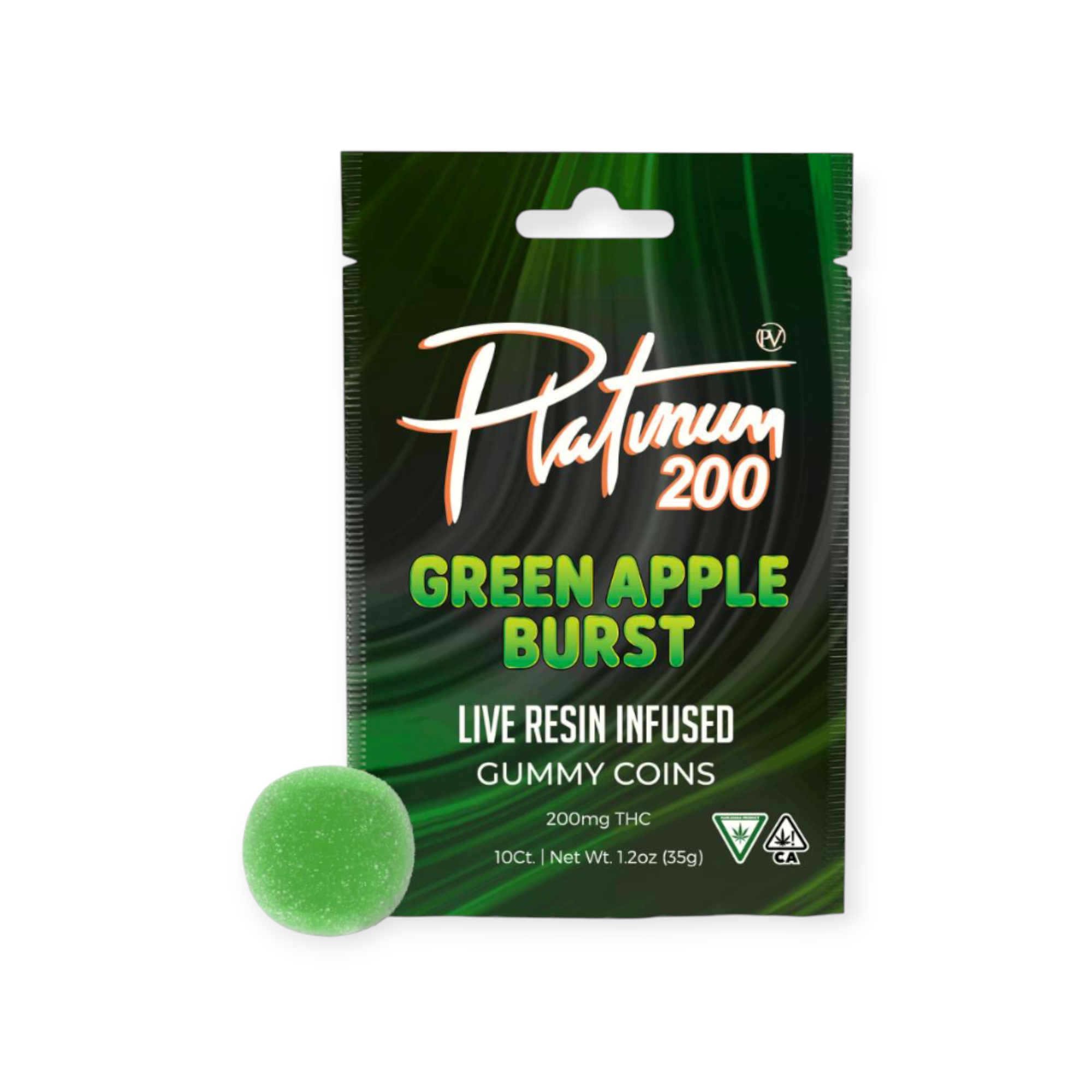 Green Apple Burst  |  Live Resin Gummies | 200mg