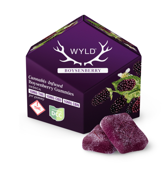Boysenberry 1 1 1 THC CBD CBN Gummies 100mg I 10pk
