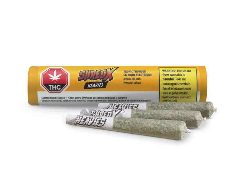 SHRED X - Tropic Thunder Heavies - Disty & Diamond Infused Pre-Roll - Hybrid - 3x0.5g
