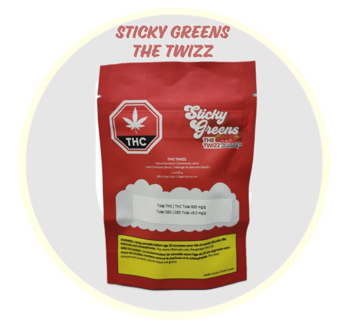 Sticky Greens - The Twizz Liquid Diamond 0.95g Disposable Vape