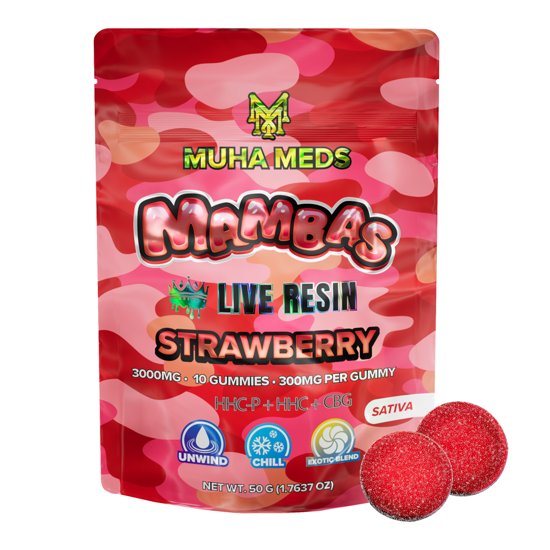 Mambas - 200MG Rosin Gummies - Strawberry