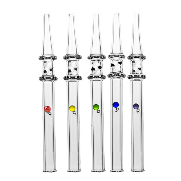 Nectar Collector - TF - 5.5" Clear Geometric Nectar Straw