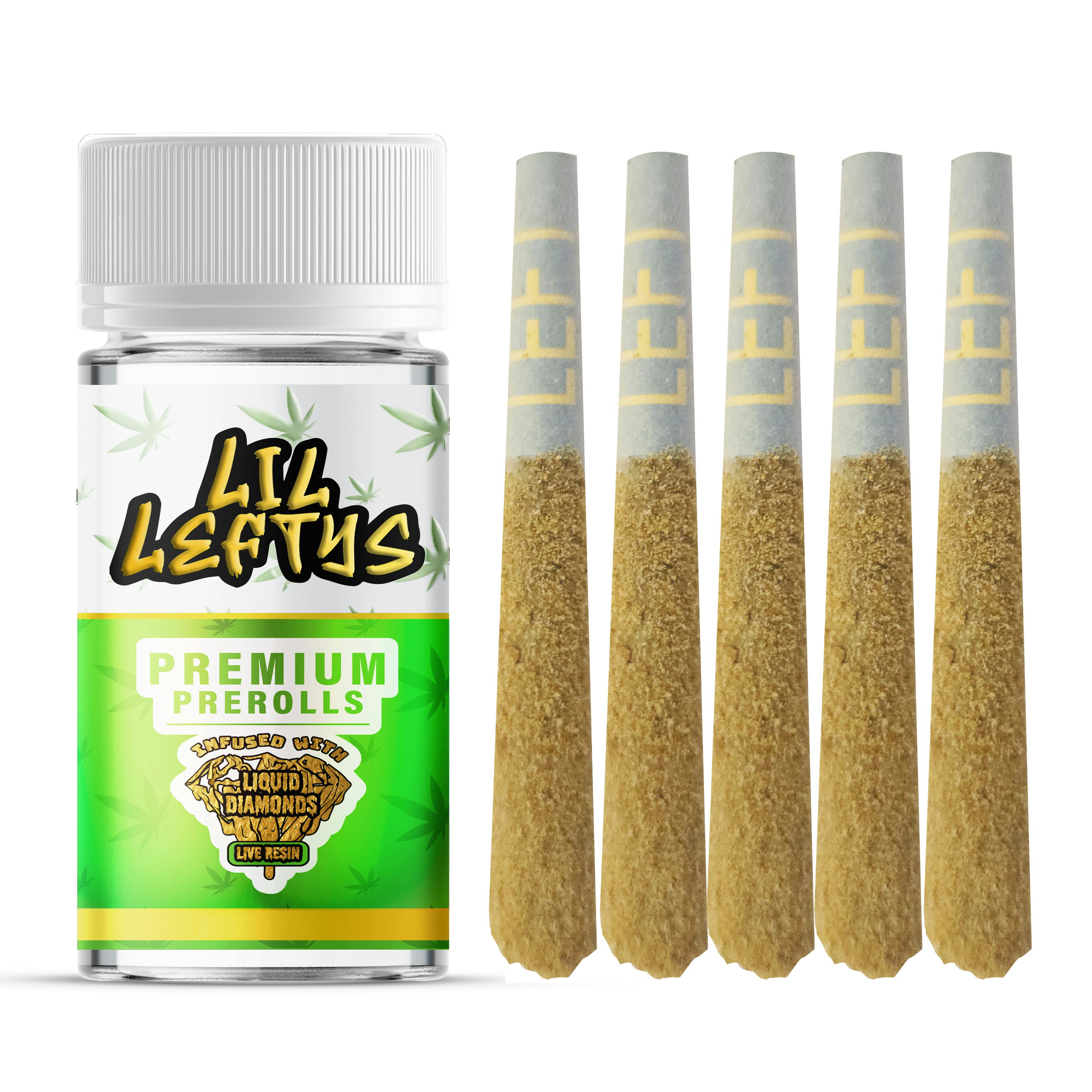 LIL LEFTY'S - WATERMELON MOJITO - 5PK INFUSED PREROLL - INDICA