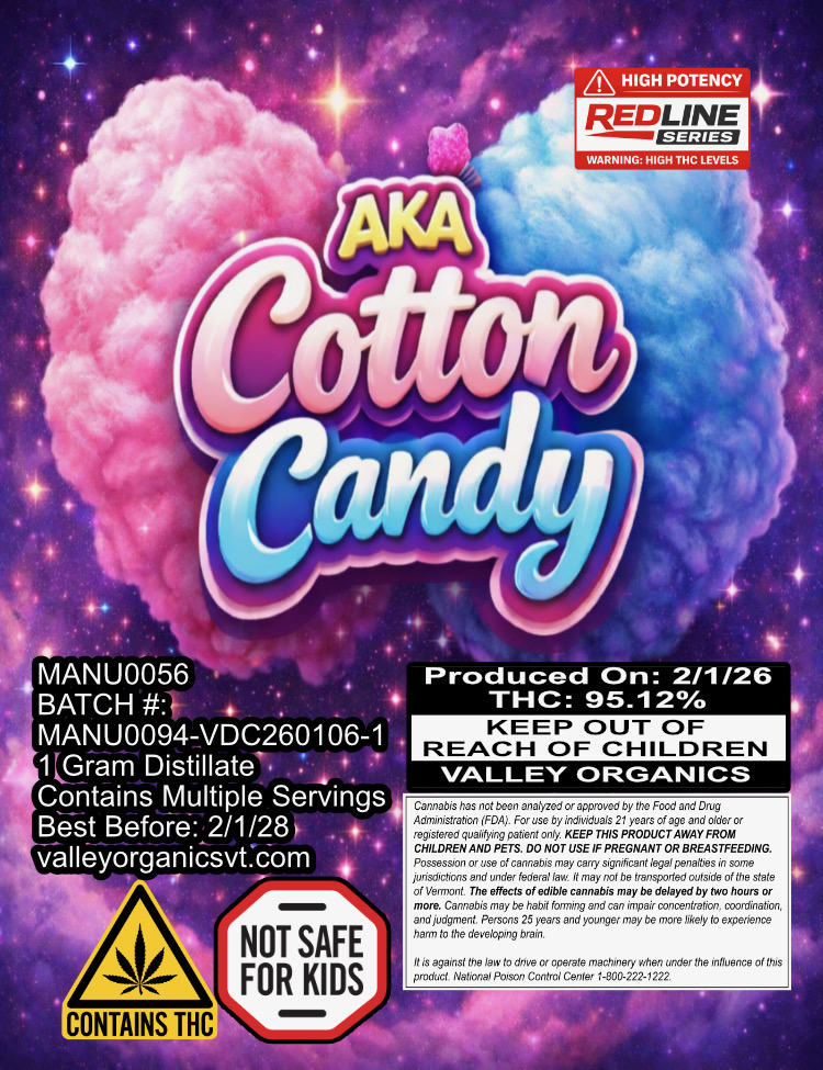 Kush Products | AKA Cotton Candy Kush Kart  | 1g