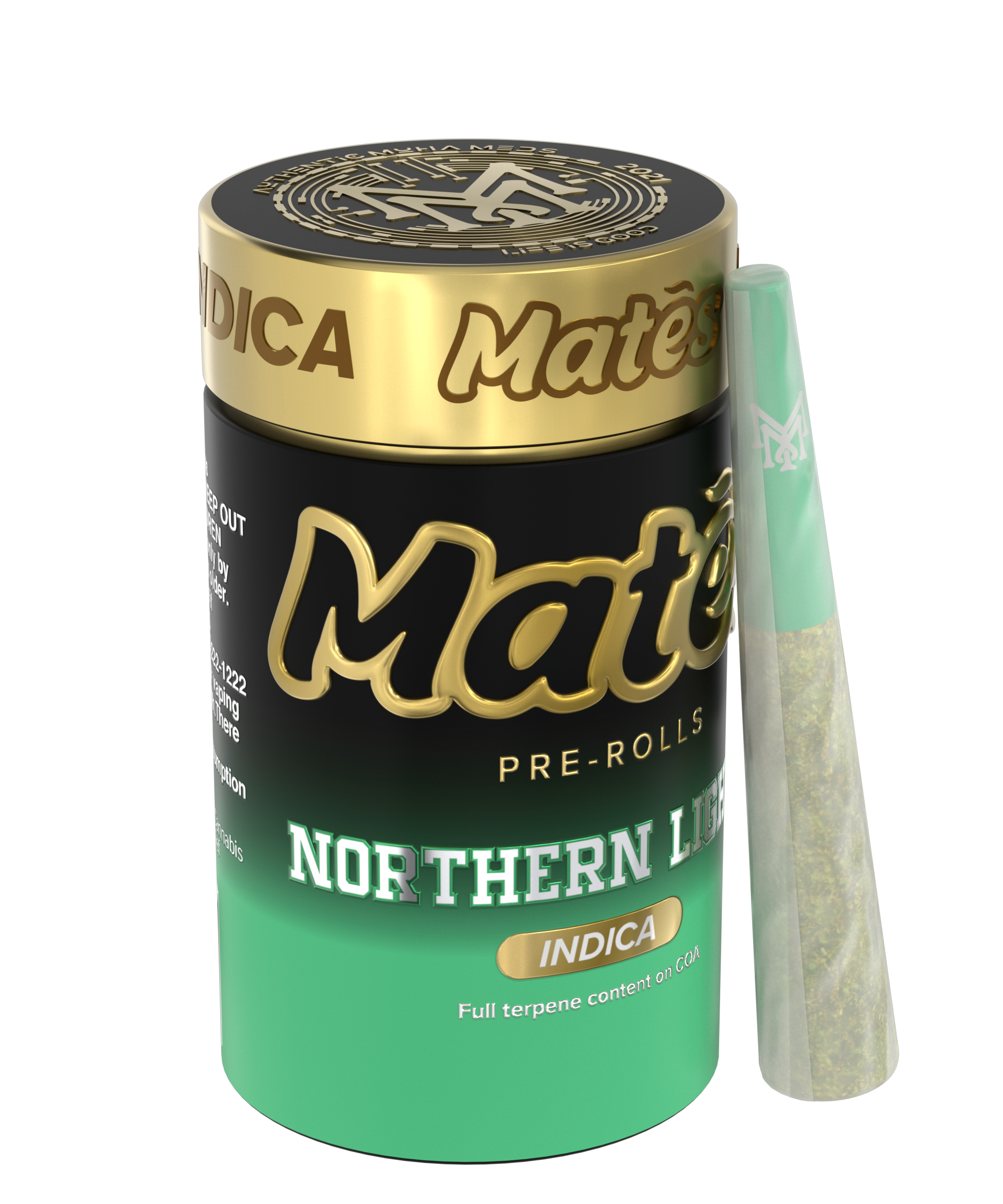 Muha Meds Mates Northern Lights 5pk Infused Prerolls