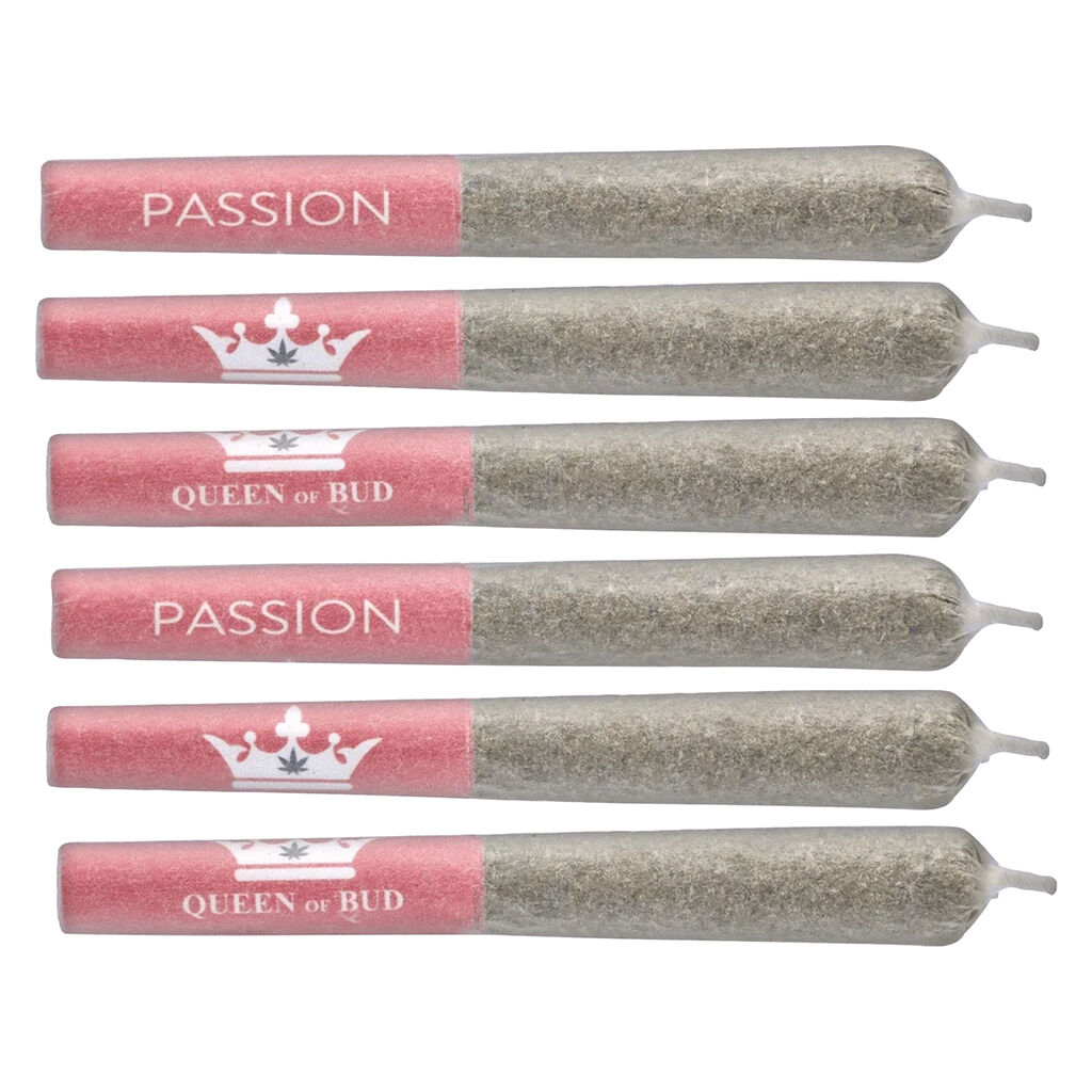 Queen of Bud - Red Jasper Raspberry Chocolate Liquid Infused Pre-Roll Pack - Sativa - 6x0.5g