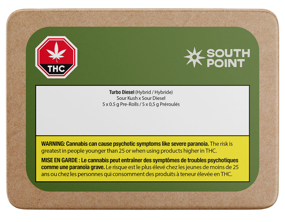 Turbo Diesel 5x0.5g Pre-Rolls