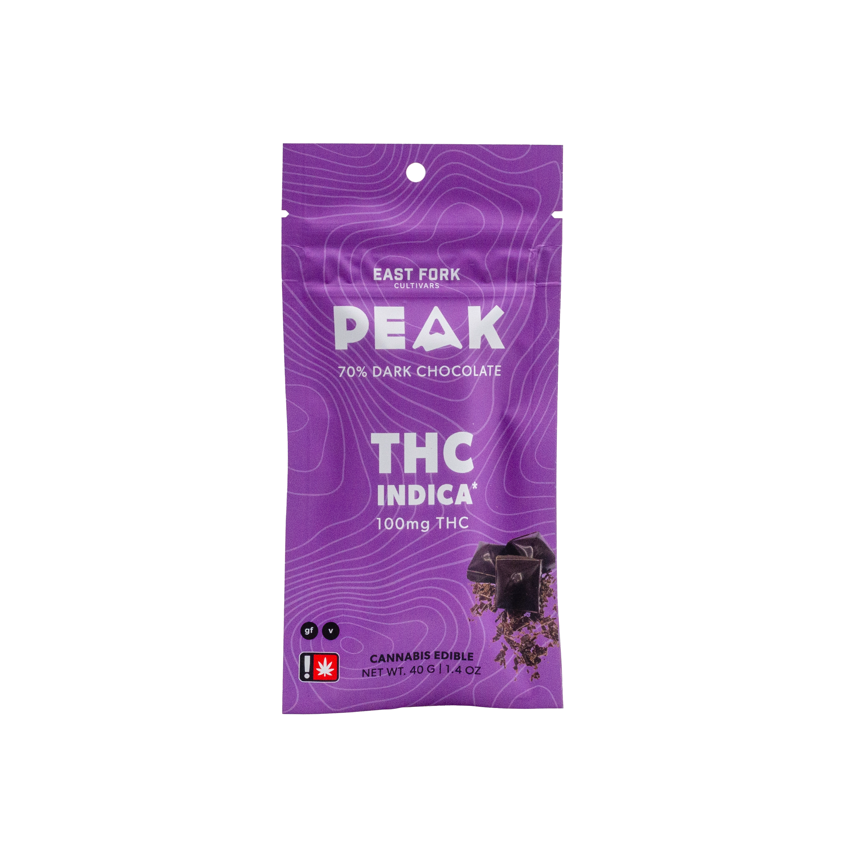 Chocolate - Peak 100mg 70% Dark Chocolate Indica - Jager